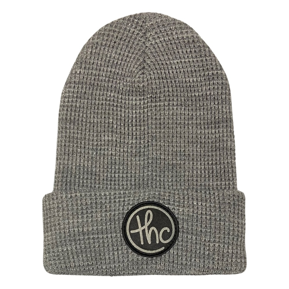 NWT Waffle Cuff Beanie Heather Gray